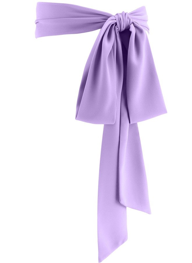 Glitopper Women Chiffon Sash Belt Dress Sash Waist Bridal Wedding Belt 50s Accessories 3'' Wide(Lilac Purple,Classic Style) - Image 1